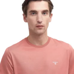 Homme BARBOUR TEE SHIRT ESSENTIAL SPORTS PINK