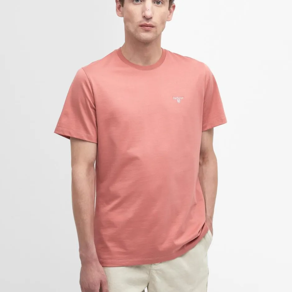 Homme BARBOUR TEE SHIRT ESSENTIAL SPORTS PINK