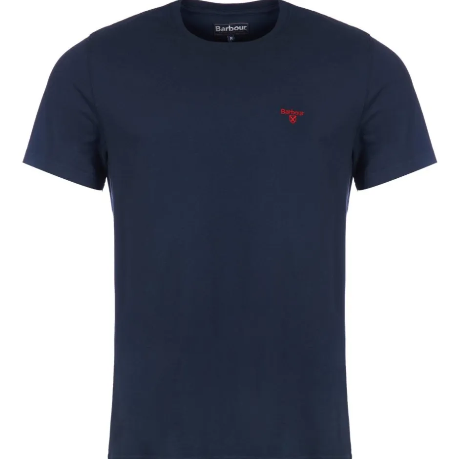 Homme BARBOUR TEE SHIRT ESSENTIAL SPORTY NAVY