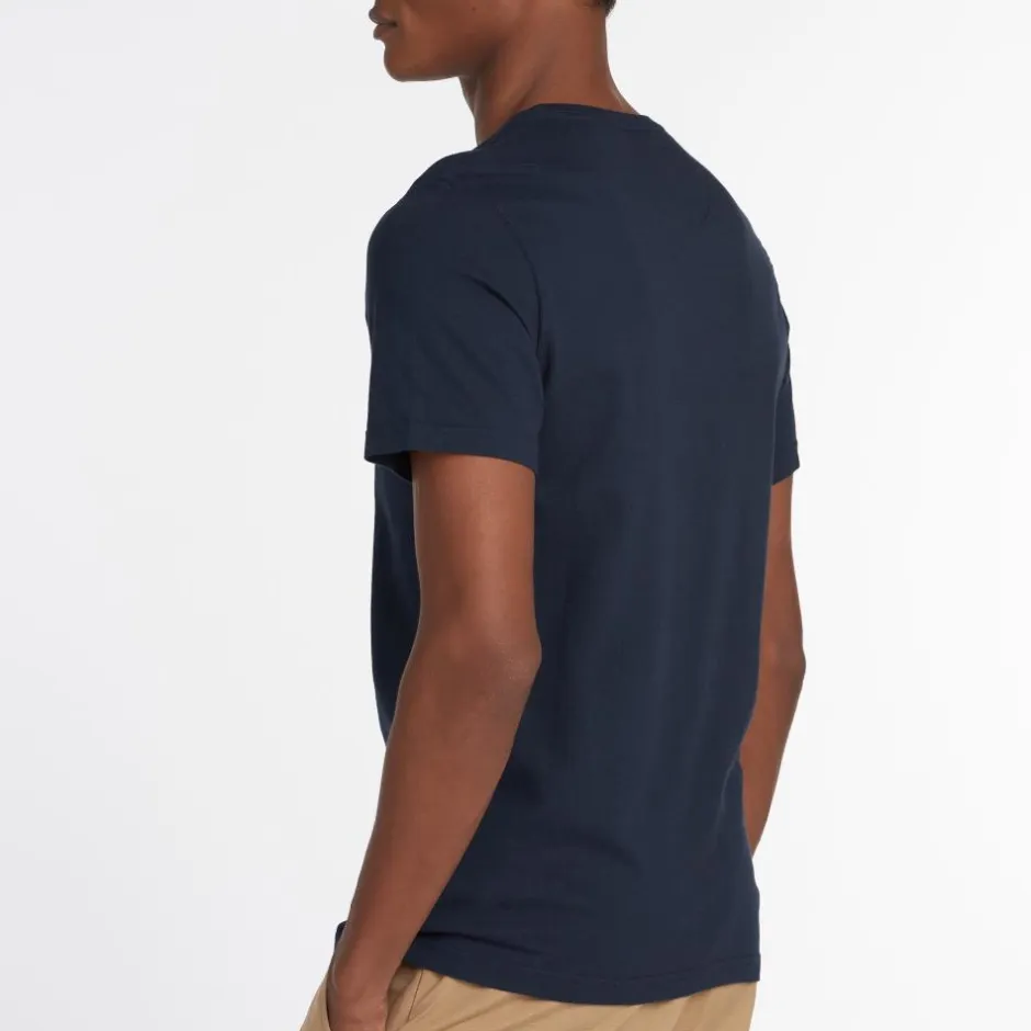 Homme BARBOUR TEE SHIRT ESSENTIAL SPORTY NAVY