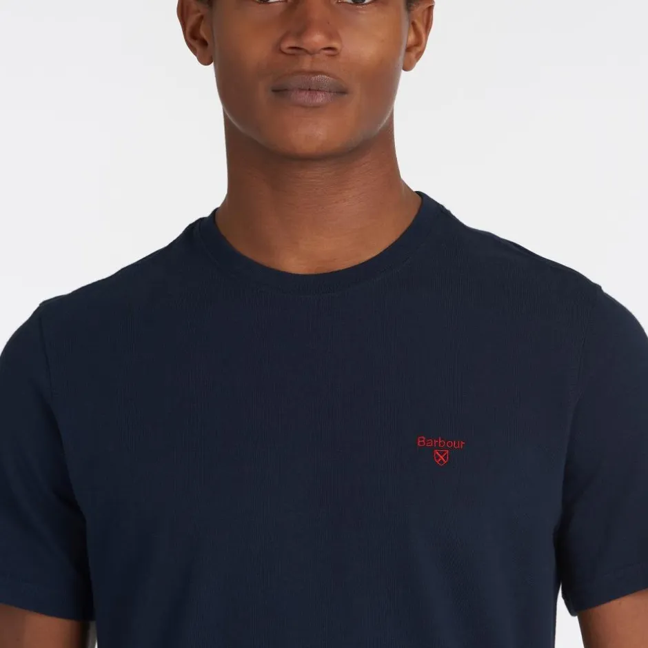 Homme BARBOUR TEE SHIRT ESSENTIAL SPORTY NAVY
