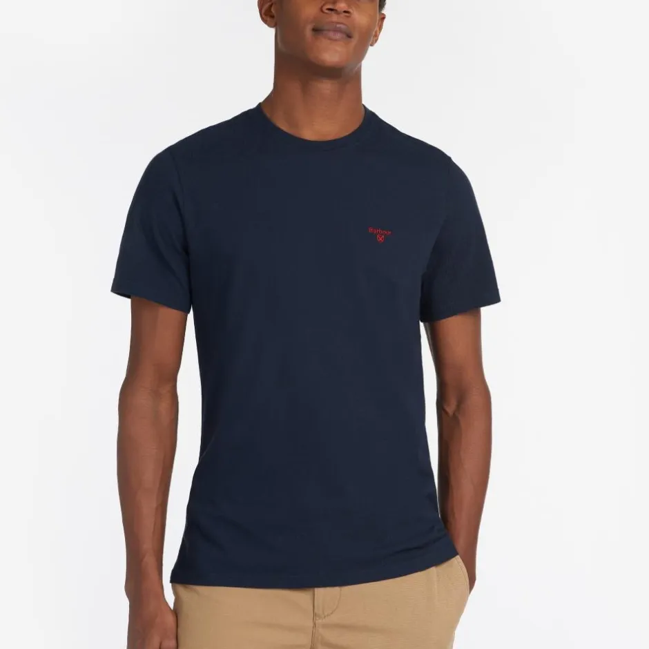 Homme BARBOUR TEE SHIRT ESSENTIAL SPORTY NAVY