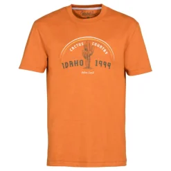 Homme IDAHO TEE SHIRT HOMME COUNTRYSIDE ORANGE
