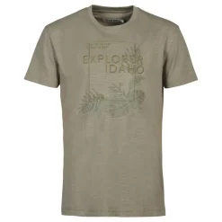 Homme IDAHO TEE SHIRT HOMME JUNGLE KAKI