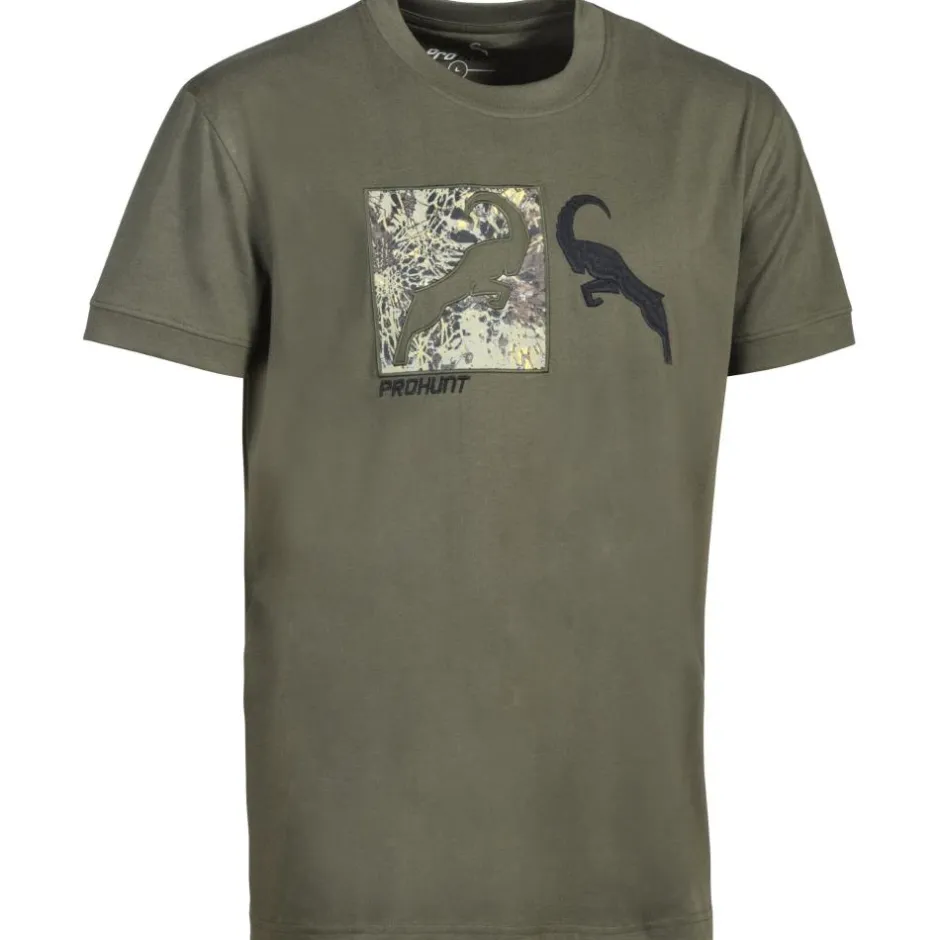 Homme PROHUNT TEE SHIRT IBEX KAKI