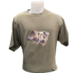 Homme BARTAVEL TEE SHIRT SANGLIER KAKI