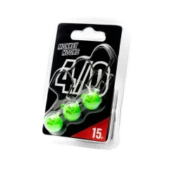 MONKEY LURES TETE PLOMBEE MONKEY HOOK VERTE 4/0 X 3