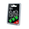 MONKEY LURES TETE PLOMBEE MONKEY HOOK VERTE 1/0 X 3