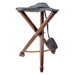 TERZEO CHASSEURS TREPIED BOIS SIEGE CUIR TS