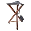 TERZEO CHASSEURS TREPIED BOIS SIEGE CUIR TM