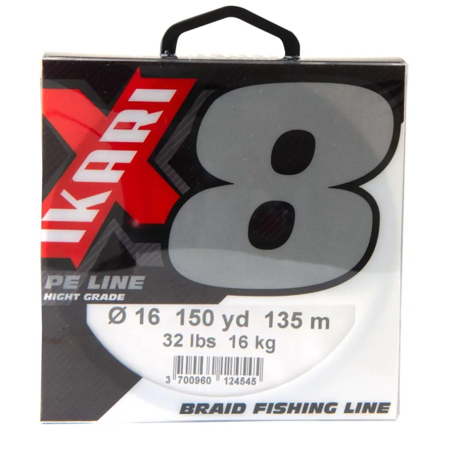 POWERLINE TRESSE IKARI X8 GRISE 135M