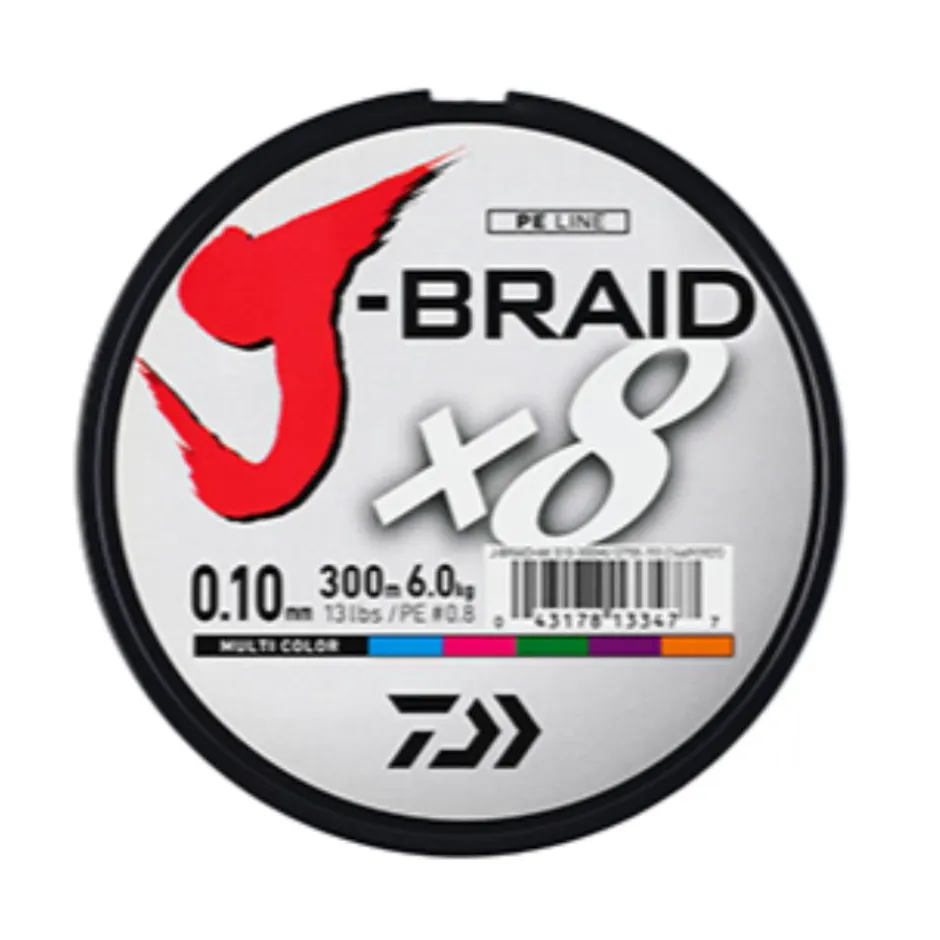 DAIWA TRESSE JBRAID 8B MULTICOLORE 300M