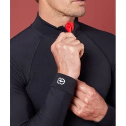 Homme DAMARTSPORT TSHIRT COL ZIPPE COMFORT4 NOIR