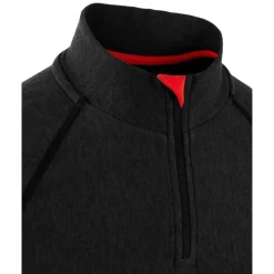 Femme DAMARTSPORT TSHIRT FEMME COL ZIP COMFORT 5 NOIR