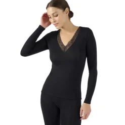 Femme DAMARTSPORT TSHIRT FEMME THERMOLACTYL 3 NOIR