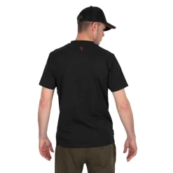 FOX T-SHIRT NOIR ORANGE