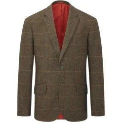 Homme ALAN PAINE VESTE BLAZER TWEED COMBROOK TEAK
