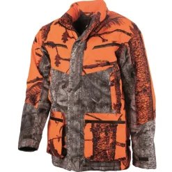 Homme TREELAND VESTE DE POSTE CAMO ORANGE FOREST
