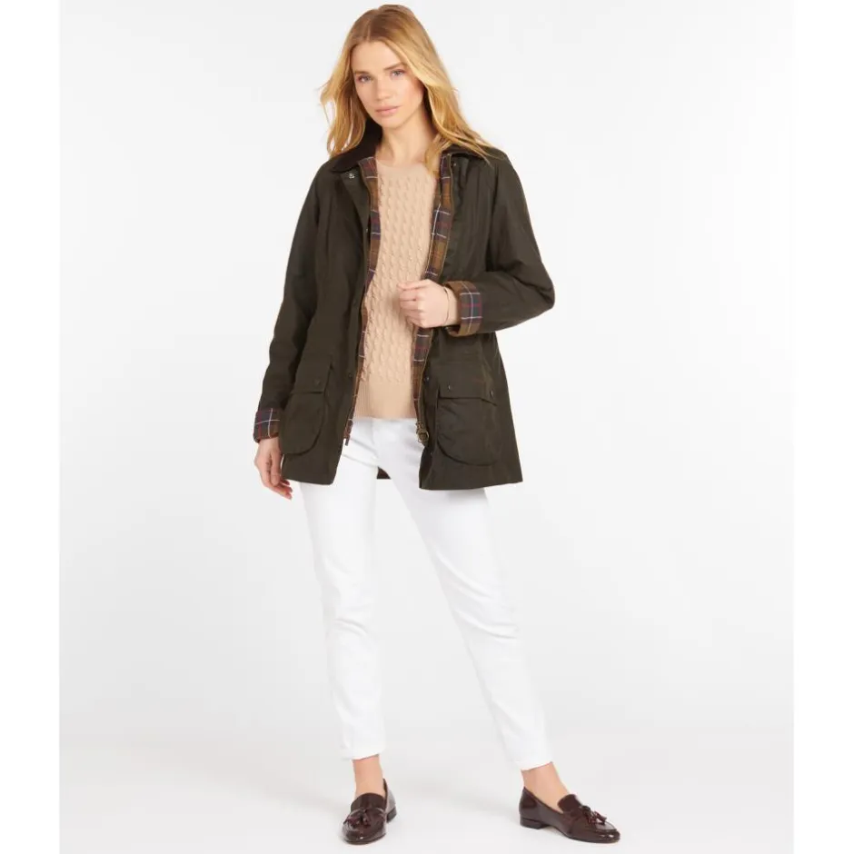 Femme BARBOUR VESTE FEMME HUILEE BEADNEL OLIVE