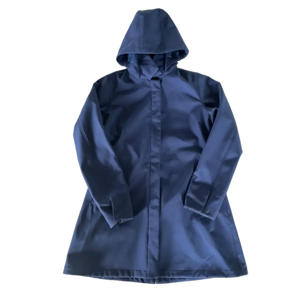 Femme TERZEO CAVALIERS VESTE IMPERMEABLE MI-LONGUE ANNE SO BLEU