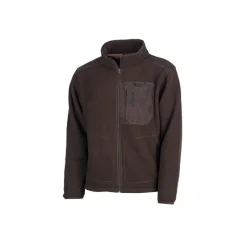 Homme SOMLYS VESTE POLAIRE SHERPA MARRON