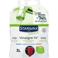 STARWAX THE FABULOUS VINAIGRE BLANC 14° 3L ECO RECHARGE