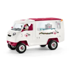 Enfant SCHLEICH VÉTÉRINAIRE MOBILE AVEC POULAIN HANOVRIEN